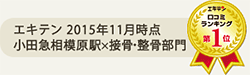 エキテン 2015年11月時点 小田急相模原駅×接骨・整骨部門